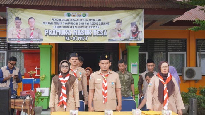 MAN 1 Bungo Kukuhkan Pengurus Baru Pramuka Periode 2026