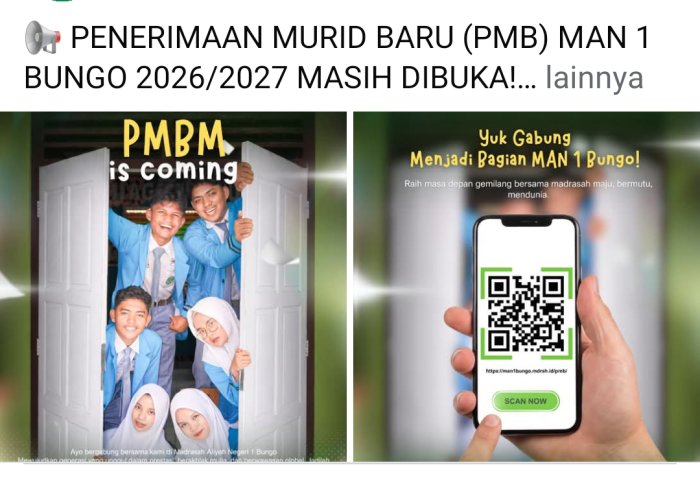 MAN 1 Bungo Buka Pendaftaran Siswa Baru Secara Online MAN 1 Bungo Buka Pendaftaran Siswa Baru Secara Online