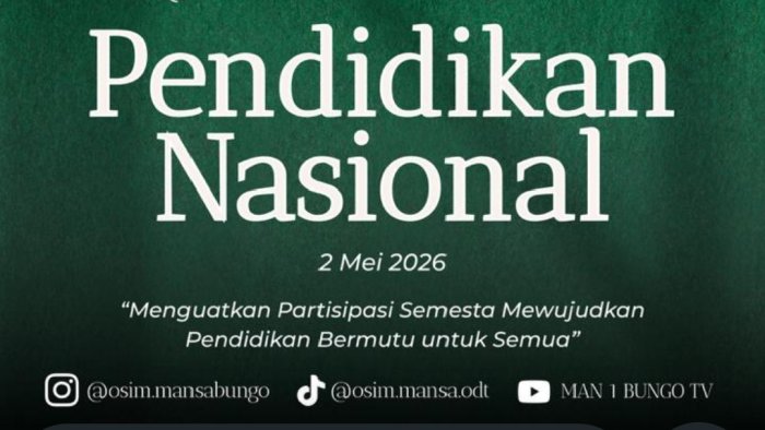 OSIM MAN 1 Bungo sebarkan poster peringatan Hari Pendidikan