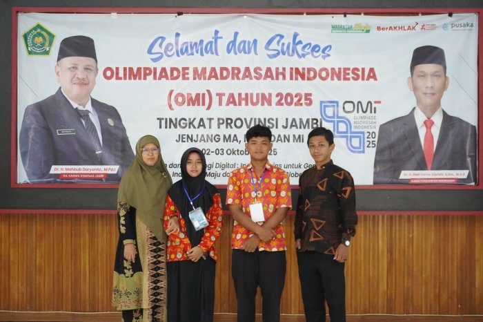 Aurel dan Ali Nafiah Wakili MAN 1 Bungo di Olimpiade Ekonomi Jambi
