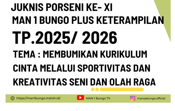 PORSENI XI MAN 1 Bungo Angkat Tema Kurikulum Cinta
