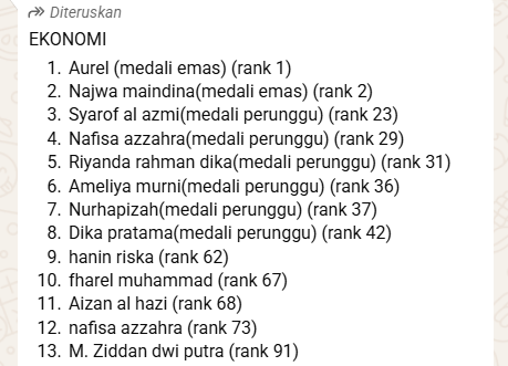 MAN 1 Bungo Rekap Prestasi Siswa untuk Penilaian Kepala Madrasah